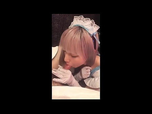 ❤️ Japonè idol [mayuka], kostim sèvant franse, pati 1, pip ak jerk off ak losyon ️ Sèks super nan nou ﹏